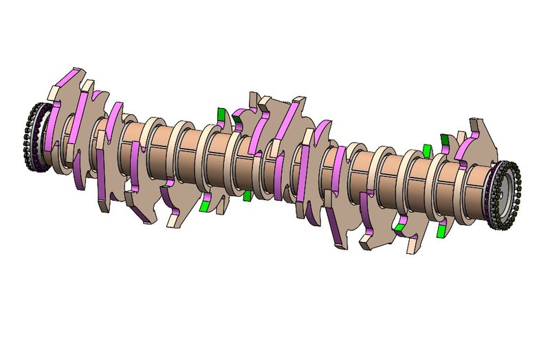 Konstruktion einer Brecherwelle